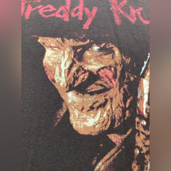 NWOT Freddy Krueger Brown Crew Loose Fit Sweater, sz MD - Picture 12 of 16